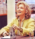 Lauren Bacall Autographing Her Book in a Chicago Bookstore in 1979